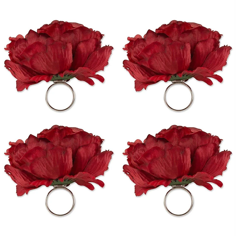 DII® Peony Napkin Rings