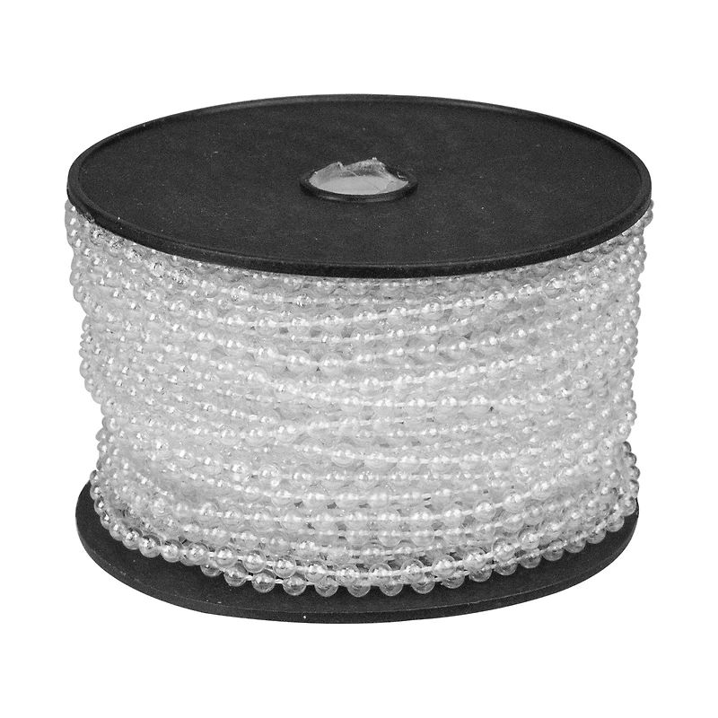 100ft. Shiny Clear Iridescent Beaded Garland