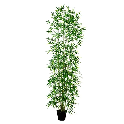 10ft. Potted Green Artificial Bamboo Tree