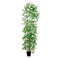 10ft. Potted Green Artificial Bamboo Tree