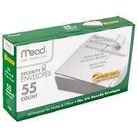 Mead® Press-It Seal-It® #6 3/4 Security Envelopes, 12 Packs of 55