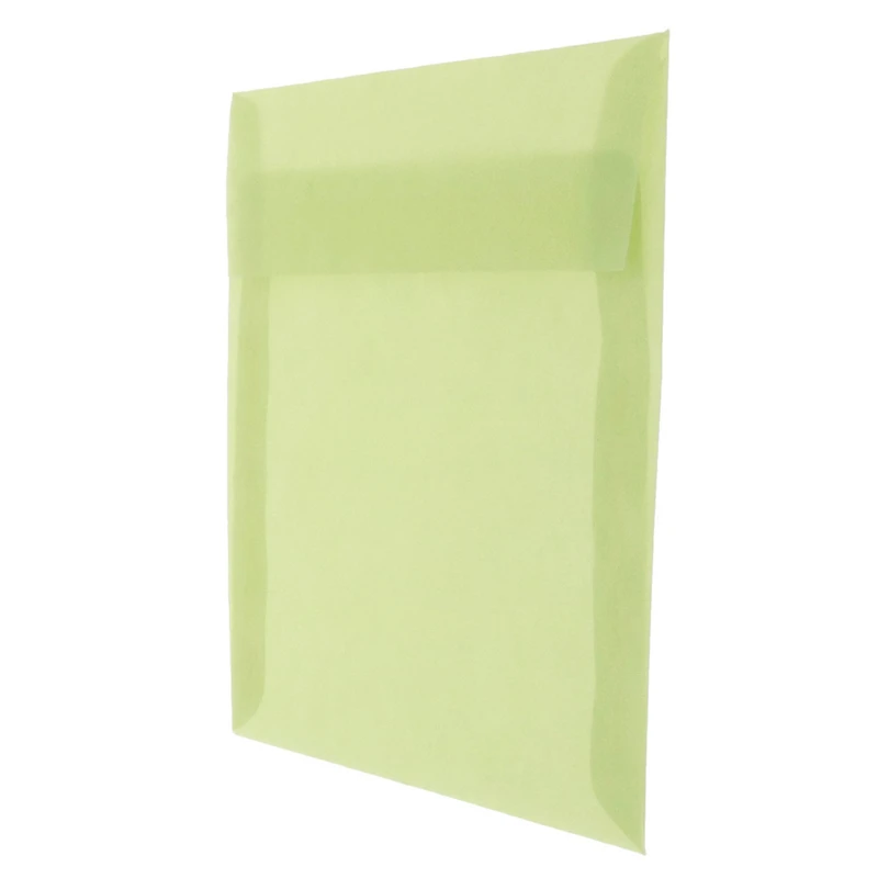 JAM Paper 5.5" x 5.5" Square Translucent Vellum Invitation Envelopes