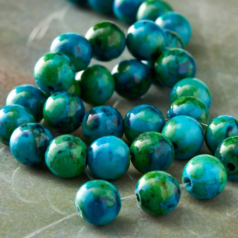 12 Pack: Jade Round Beads, 8mm by Bead Landing™
