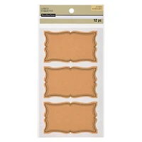 12 Packs: 12 ct. (144 total) Rectangular Kraft Paper Labels by Recollections™