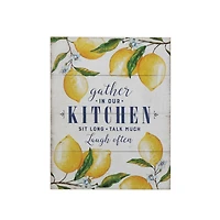Hello Honey® Gather in Our Kitchen Wood Wall Décor with Lemons