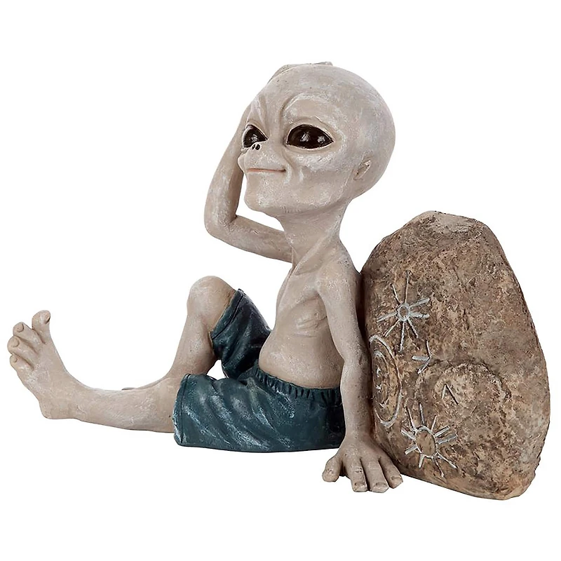 Design Toscano 11" Surfer Dude Out of this World Alien Statue
