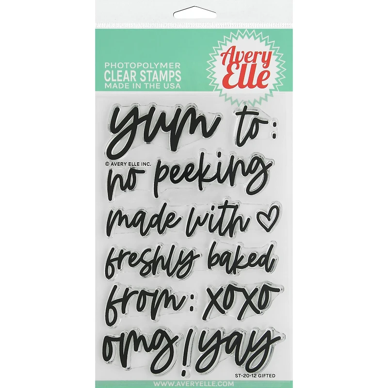 Avery Elle Gifted Clear Stamps