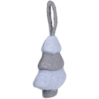 6" Gray & Blue Felt Christmas Tree Ornament