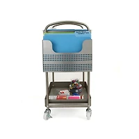 Mind Reader Silver Heavy Duty Mobile File Cart