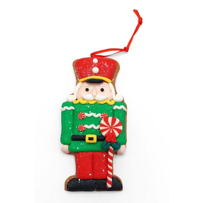Wizardi 4.49" Gingerbread Soldier Christmas Ornament