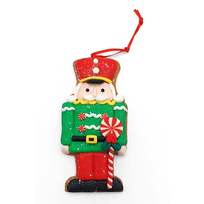 Wizardi 4.49" Gingerbread Soldier Christmas Ornament