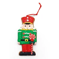 Wizardi 4.49" Gingerbread Soldier Christmas Ornament