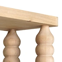 American Art Decor Galleon Wall Shelf, Brown - 22" x 9"