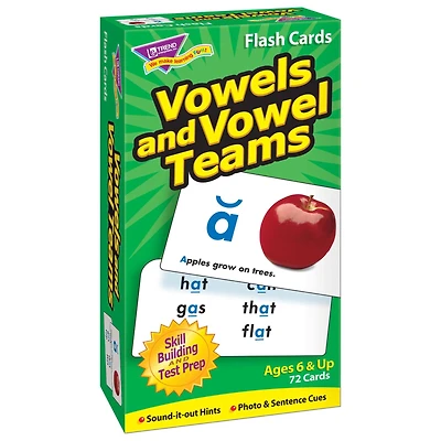 Trend Enterprises® Vowels and Vowel Teams Skill Drill Flash Cards