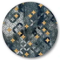 Designart - Geometry Intersecting Circles WIth Golden Stars