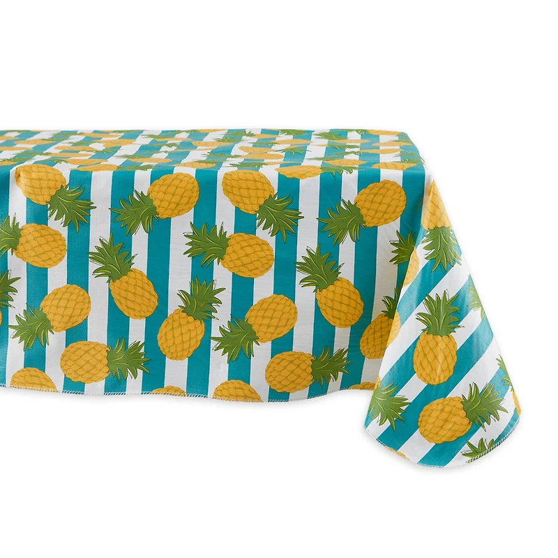 Pineapple Vinyl Tablecloth 60" x 102"