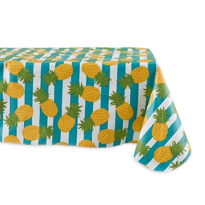 Pineapple Vinyl Tablecloth 60" x 102"