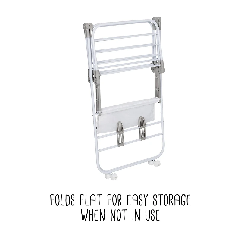 Honey Can Do Folding Wing Clothes Dryer with Wheels