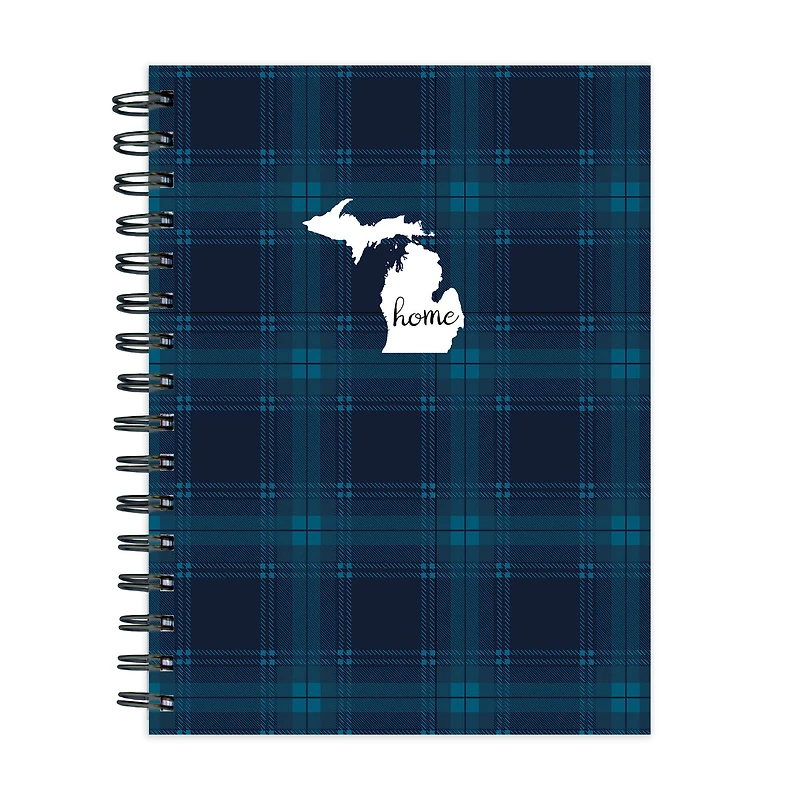 TF Publishing Michigan Blue Plaid Journal