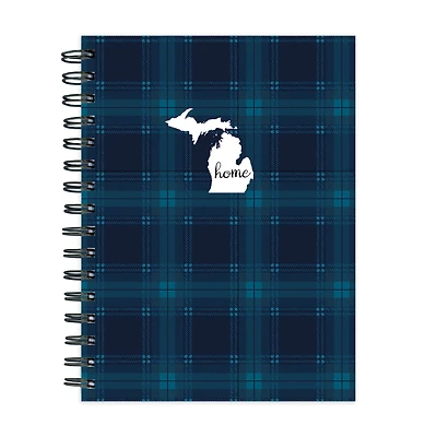 TF Publishing Michigan Blue Plaid Journal