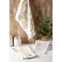 DII® Assorted Winter Sparkle Dishtowel Set