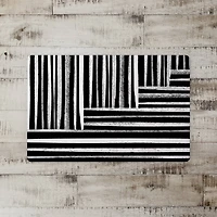 Distressed Lines Pattern 27" x 18" Floor Mat