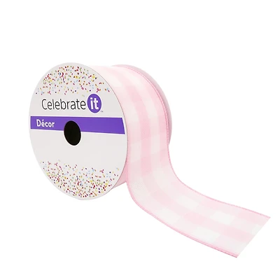 12 Pack: 2.5" x 8.3yd. Buffalo Check Wired Ribbon by Celebrate It™ Décor