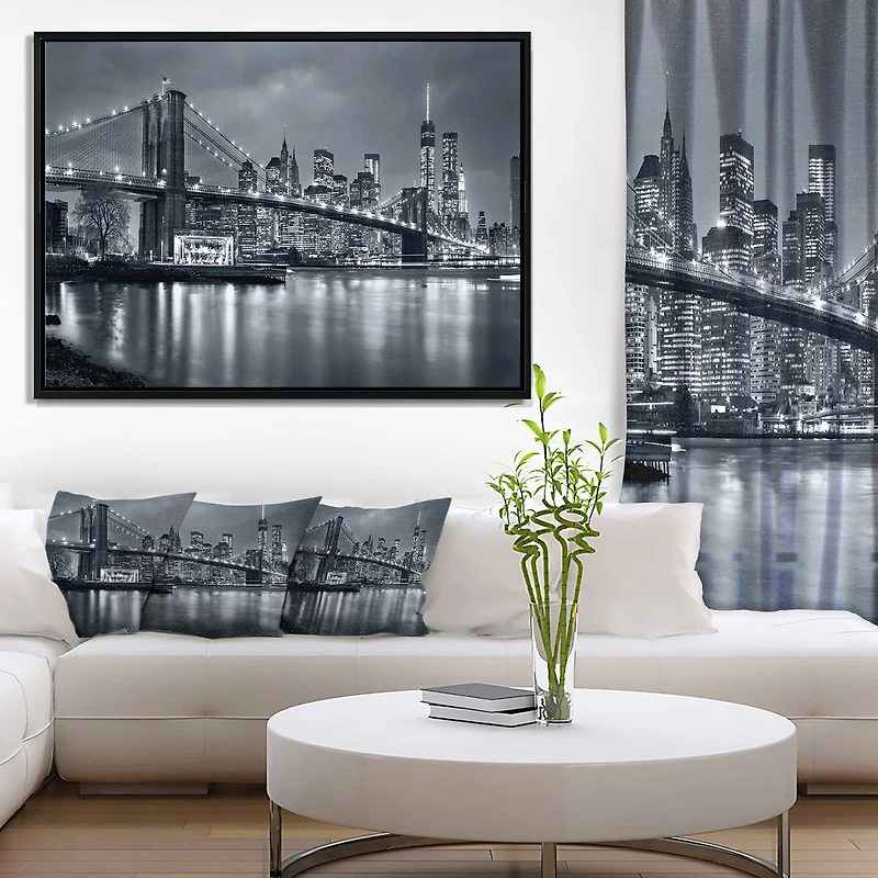 Designart - Panorama New York City at Night
