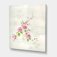 Designart - Retro Drawing of Flowers II