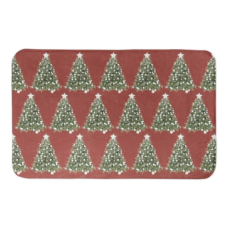 Designs Direct Oh Christmas Tree Pattern 34" x 21" Bath Mat