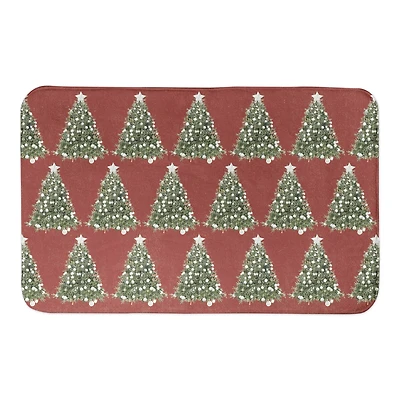 Designs Direct Oh Christmas Tree Pattern 34" x 21" Bath Mat