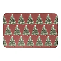 Designs Direct Oh Christmas Tree Pattern 34" x 21" Bath Mat