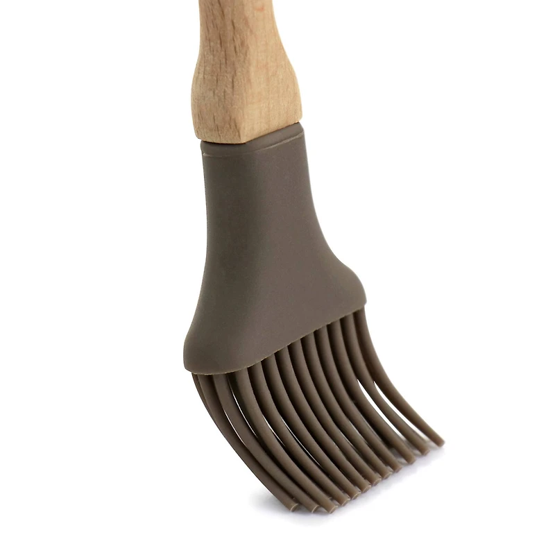 Martha Stewart Taupe Silicone Mini Brush Kitchen Utensil