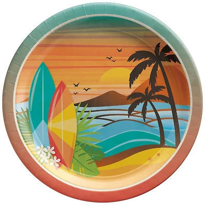 6.75" Beach Life Paper Dessert Plates, 50ct.