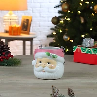 5" Santa Claus Nostalgic Ceramic Container