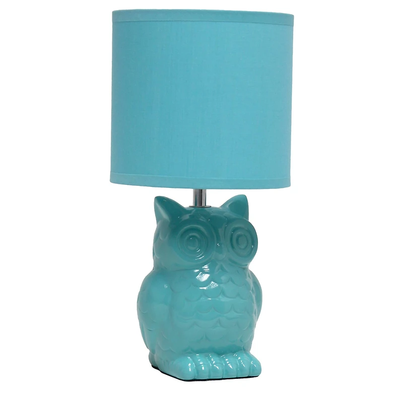 Simple Designs 13" Ceramic Owl Table Lamp