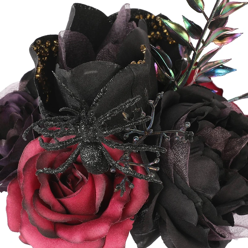 10" Pink Rose & Black Peony with Spider Bouquet by Ashland®