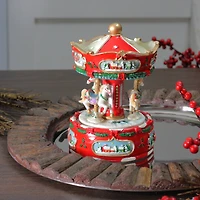6.5" Animated Carousel Music Box