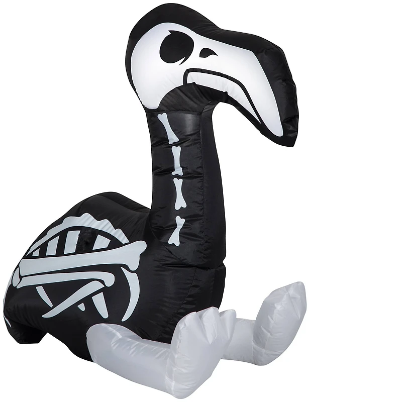 3ft. Airblown® Inflatable Halloween Skeleton Flamingo
