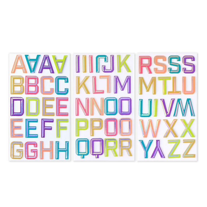 Bright Chipboard Alphabet Stickers by Recollections™
