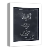 Cassette Tape Patent 12" x 16" Canvas Wall Art
