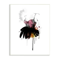 Stupell Industries Modern Female Corset Fashion Illustration Abstract Dress Wall Plaque