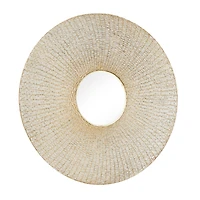 CosmoLiving by Cosmopolitan Gold Iron Contemporary Wall Mirror