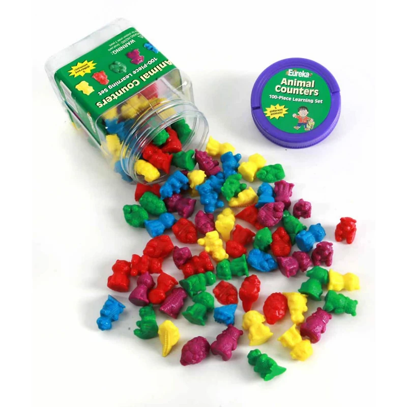 Eureka Tub of Animal Counters Set