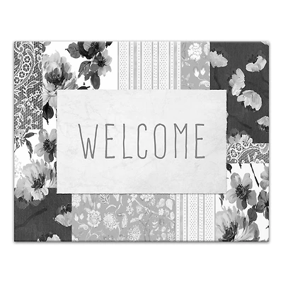 Spring Floral Patchwork 1 11" x 14" Canvas Wall Art