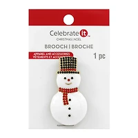 Gem-Studded Snowman Brooch by Celebrate It™