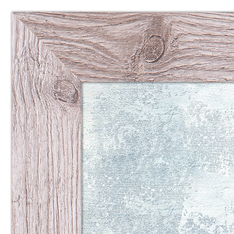 Galaxy Abstract Blues Wall Print in Western White Frame