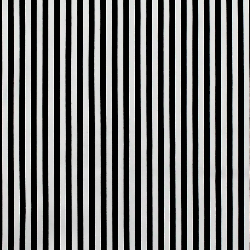 Camelot Fabrics Mixology Black & White Stripes Cotton Fabric