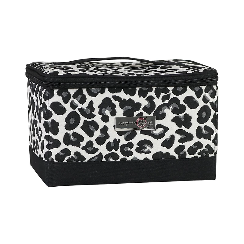 Everything Mary Cheetah Collapsible Sewing Kit Organizer Box