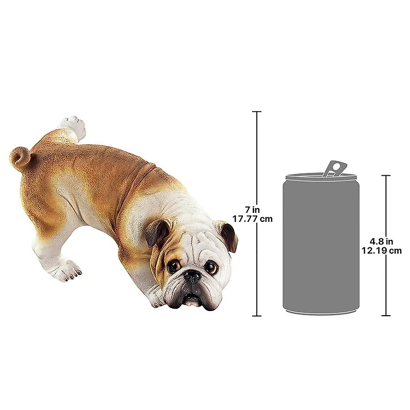 Design Toscano 12" Good Dog Gone Bad Peeing English Bulldog Statue
